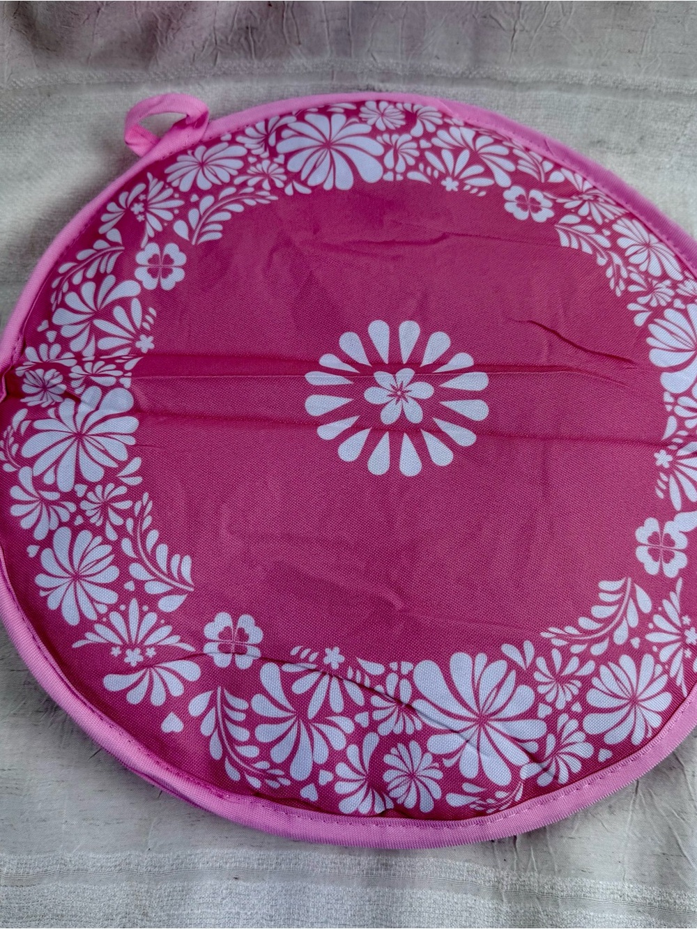 1 Piece 11.5 Inch Tortilla Warmer Pouch White Pink Floral Checkered
